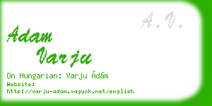 adam varju business card